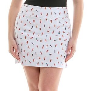NWT Zac & Rachel White with Ice Cream All Over Print Skort Women’s Plus Size 24W
